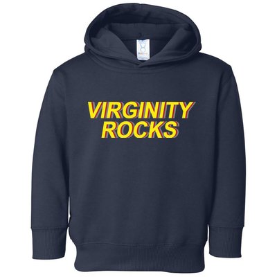 Virginity Rocks Retro Funny Toddler Hoodie