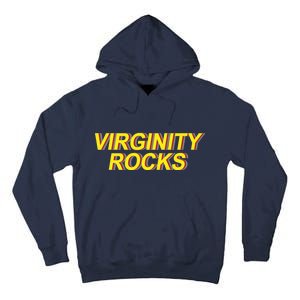 Virginity Rocks Retro Funny Tall Hoodie