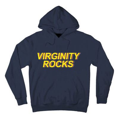 Virginity Rocks Retro Funny Tall Hoodie