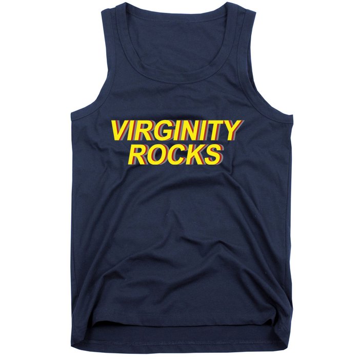 Virginity Rocks Retro Funny Tank Top