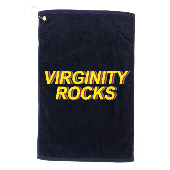 Virginity Rocks Retro Funny Platinum Collection Golf Towel