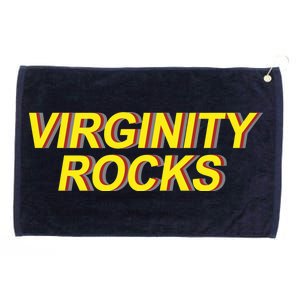 Virginity Rocks Retro Funny Grommeted Golf Towel