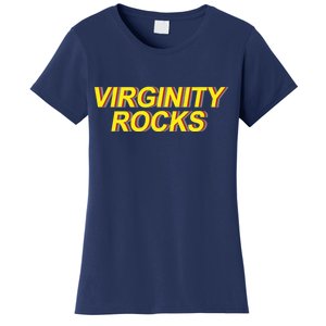 Virginity Rocks Retro Funny Women's T-Shirt