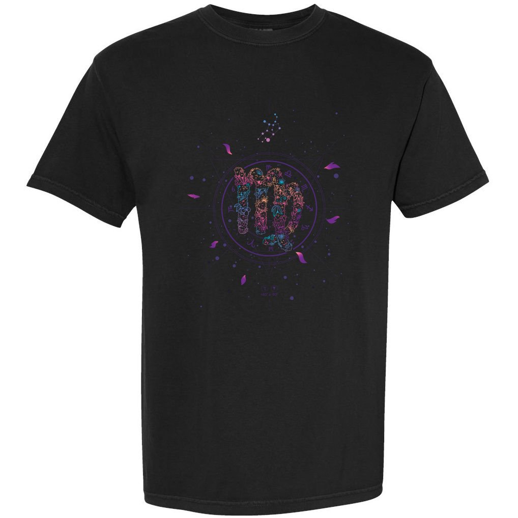 Virgo Floral Zodiac Comfort Colors T-Shirt