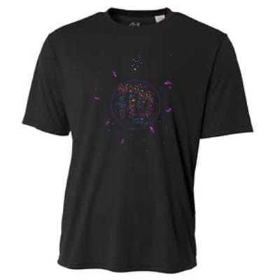 Virgo Floral Zodiac Cooling Performance Crew T-Shirt