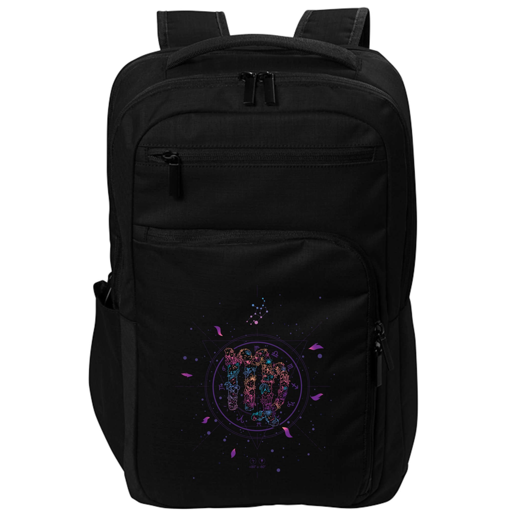 Virgo Floral Zodiac Impact Tech Backpack