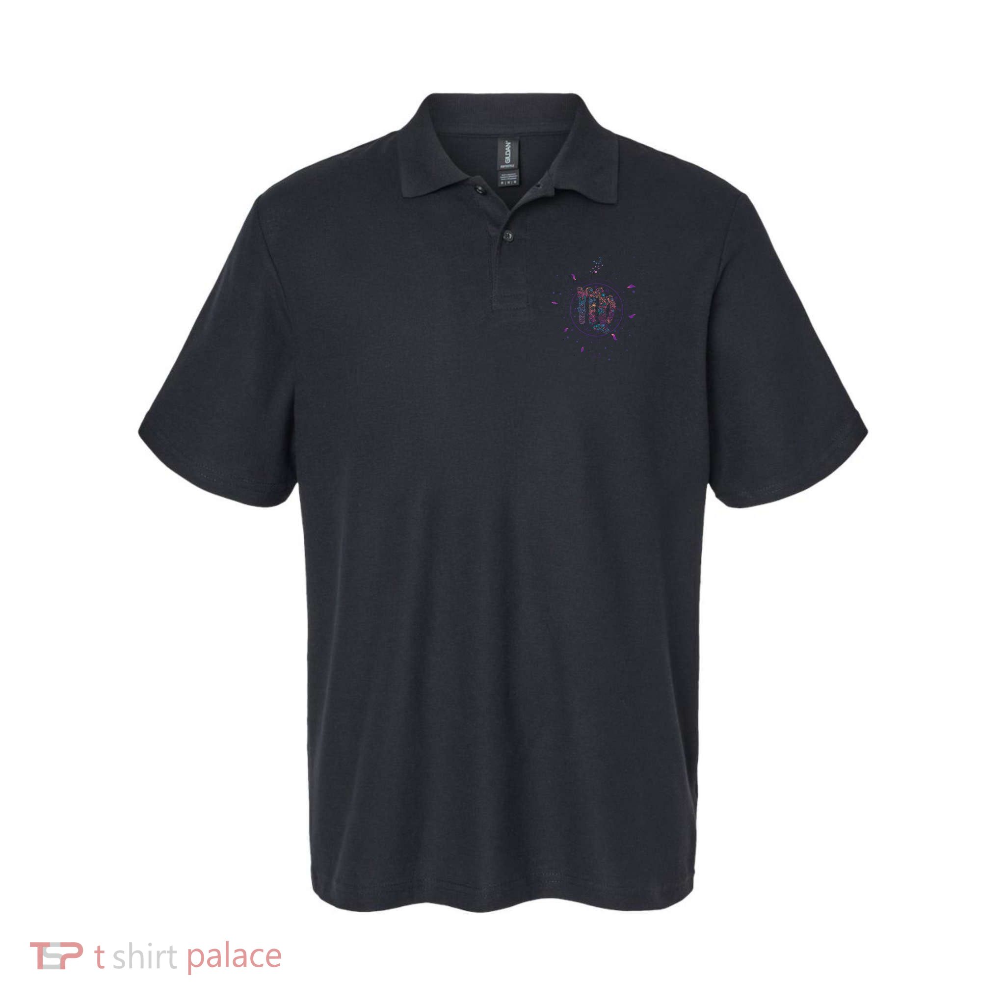 Virgo Floral Zodiac Polo