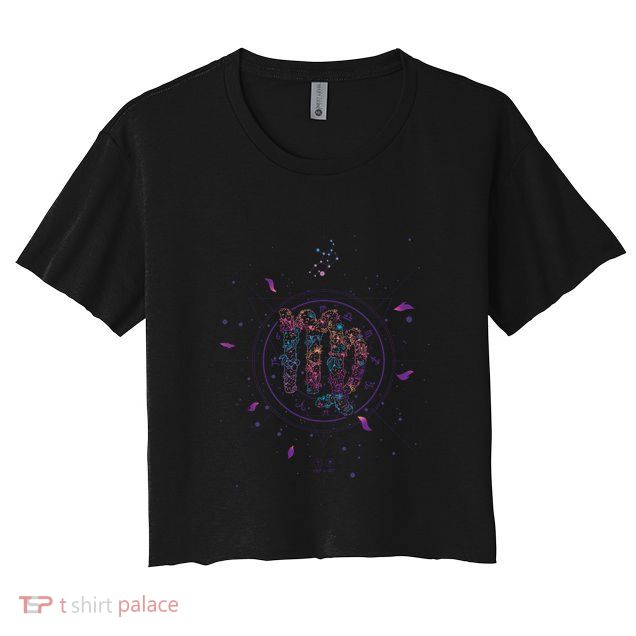 Virgo Floral Zodiac Crop Top