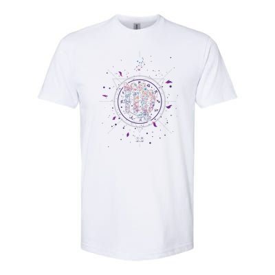 Virgo Floral Zodiac Softstyle® CVC T-Shirt