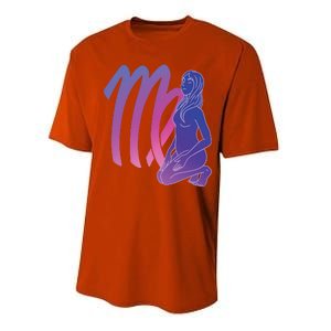 Virgo Girl Zodiac Sign Performance Sprint T-Shirt