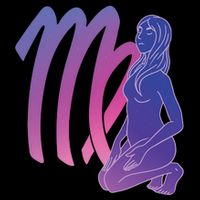 Virgo Girl Zodiac Sign Drawstring Bag