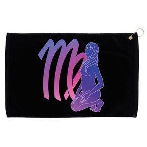 Virgo Girl Zodiac Sign Grommeted Golf Towel