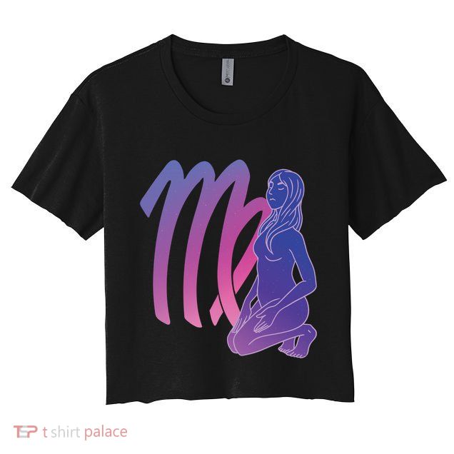 Virgo Girl Zodiac Sign Crop Top