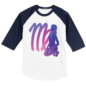 Virgo Girl Zodiac Sign Baseball Sleeve Shirt