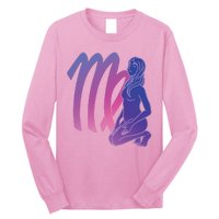 Virgo Girl Zodiac Sign Long Sleeve Shirt