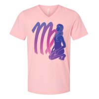 Virgo Girl Zodiac Sign V-Neck T-Shirt