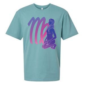 Virgo Girl Zodiac Sign Sueded Cloud Jersey T-Shirt