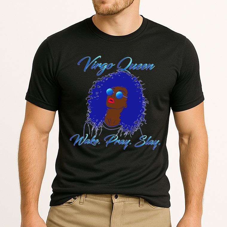 Virgo Queen Wake Pray Slay Cooling Performance Crew T-Shirt