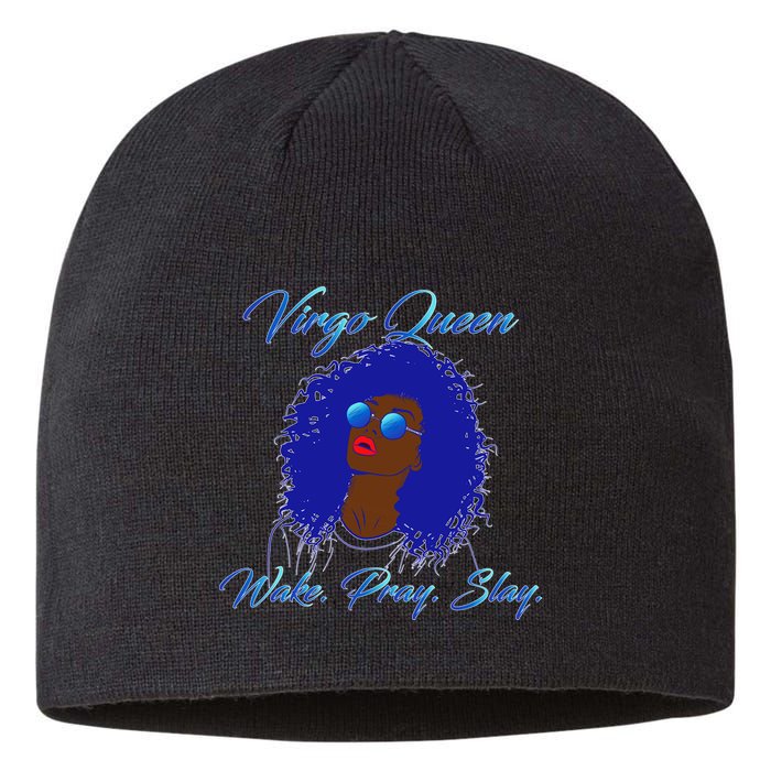 Virgo Queen Wake Pray Slay Sustainable Beanie