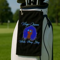 Virgo Queen Wake Pray Slay Golf Towel