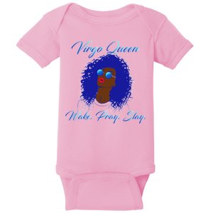 Virgo Queen Wake Pray Slay Baby Bodysuit