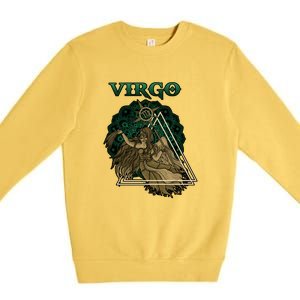 Virgo stylized design Premium Crewneck Sweatshirt