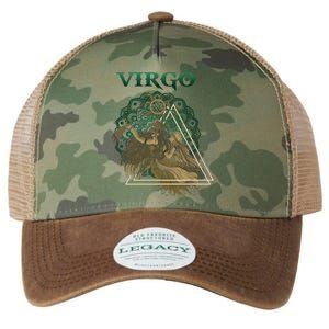 Virgo stylized design Legacy Tie Dye Trucker Hat