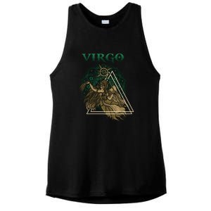 Virgo stylized design Ladies PosiCharge Tri-Blend Wicking Tank