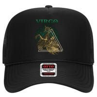 Virgo stylized design High Crown Mesh Back Trucker Hat