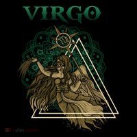 Virgo stylized design High Crown Mesh Back Trucker Hat
