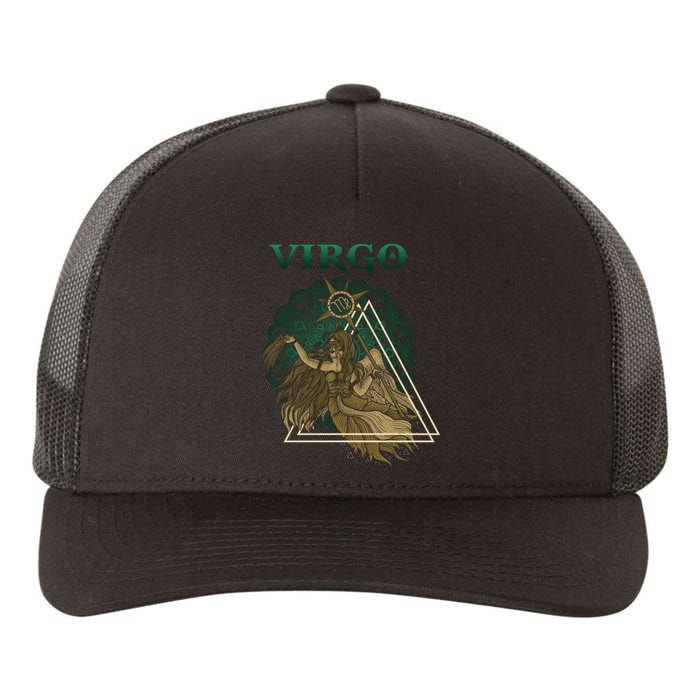 Virgo stylized design Yupoong Adult 5-Panel Trucker Hat