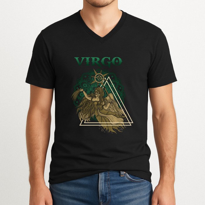 Virgo stylized design V-Neck T-Shirt