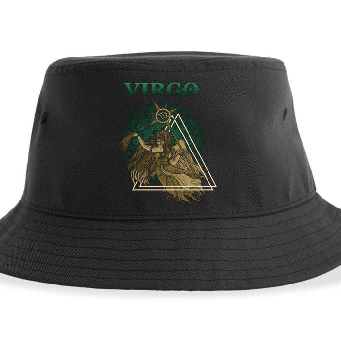 Virgo stylized design Sustainable Bucket Hat