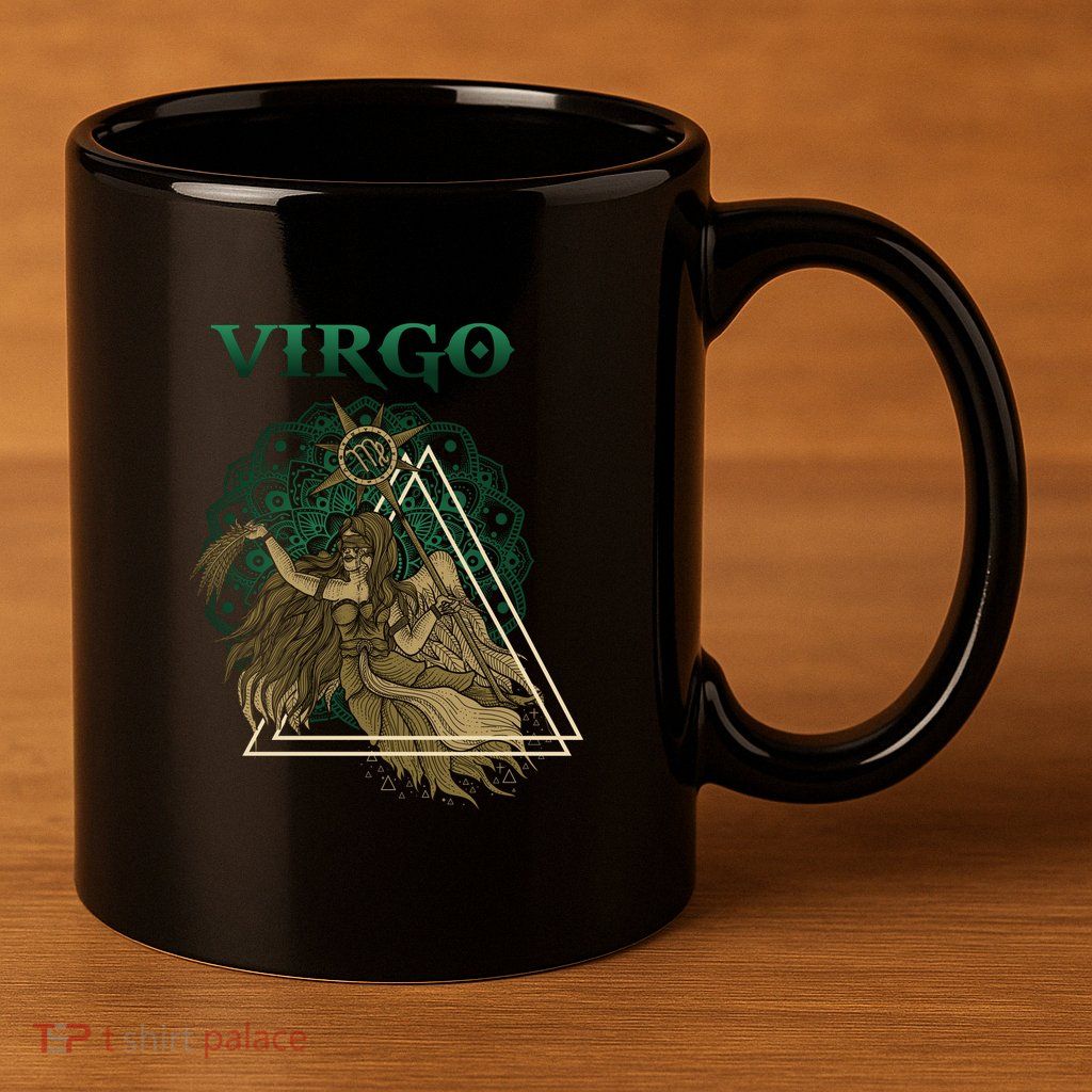 Virgo stylized design 11oz C Handle Ceramic Mug