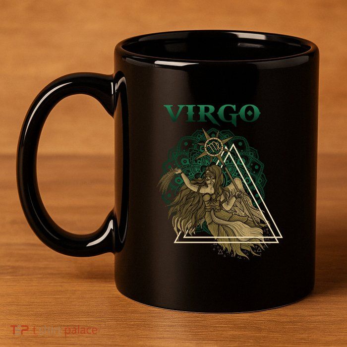 Virgo stylized design 11oz C Handle Ceramic Mug