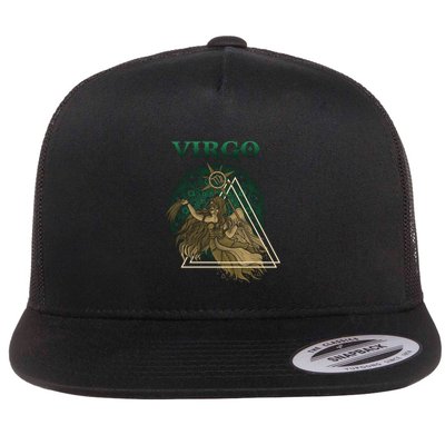 Virgo stylized design Flatbill Hat