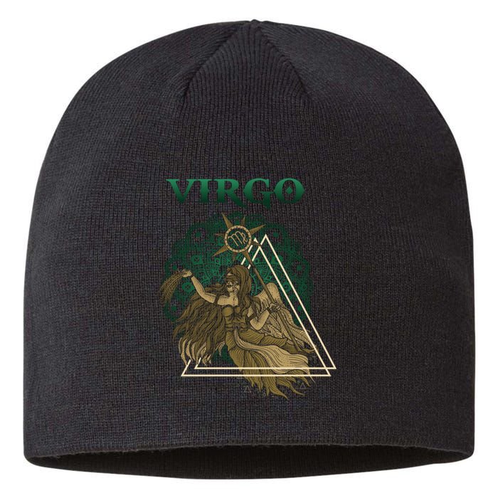 Virgo stylized design Sustainable Beanie