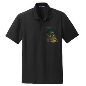 Virgo stylized design Dry Zone Grid Polo