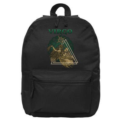 Virgo stylized design 16 in Basic Backpack