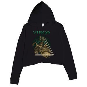 Virgo stylized design Crop Fleece Hoodie