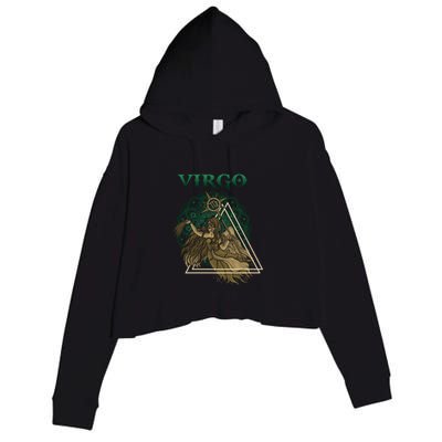 Virgo stylized design Crop Fleece Hoodie