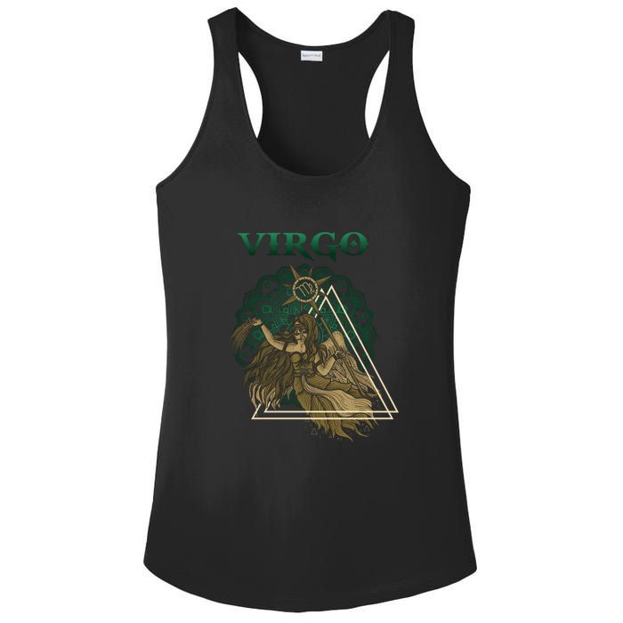 Virgo stylized design Ladies PosiCharge Competitor Racerback Tank