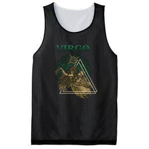 Virgo stylized design Mesh Reversible Basketball Jersey Tank