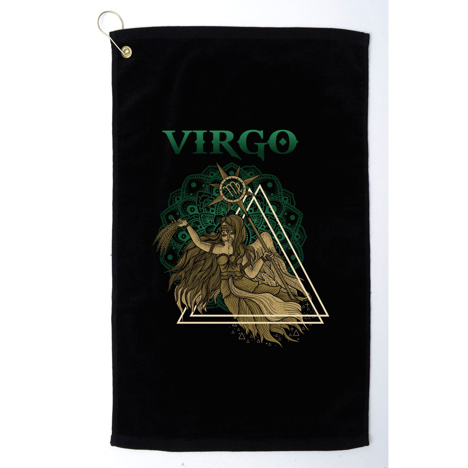 Virgo stylized design Golf Towel