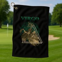 Virgo stylized design Golf Towel
