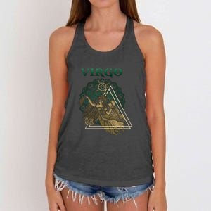 Virgo stylized design Women's Knotted Racerback Tank