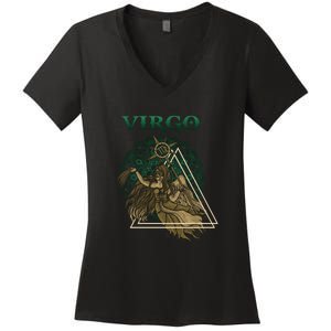 Virgo stylized design Women's V-Neck T-Shirt