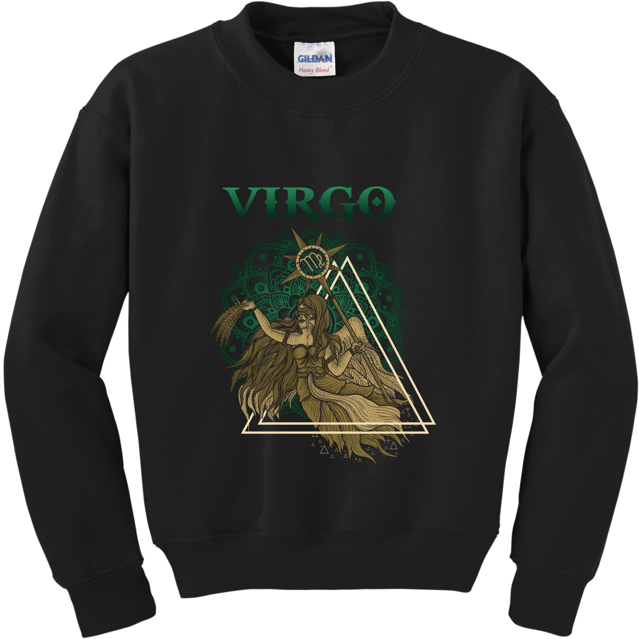 Virgo stylized design Kids Sweatshirt