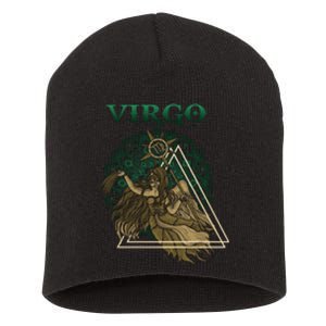 Virgo stylized design Short Acrylic Beanie