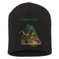 Virgo stylized design Short Acrylic Beanie